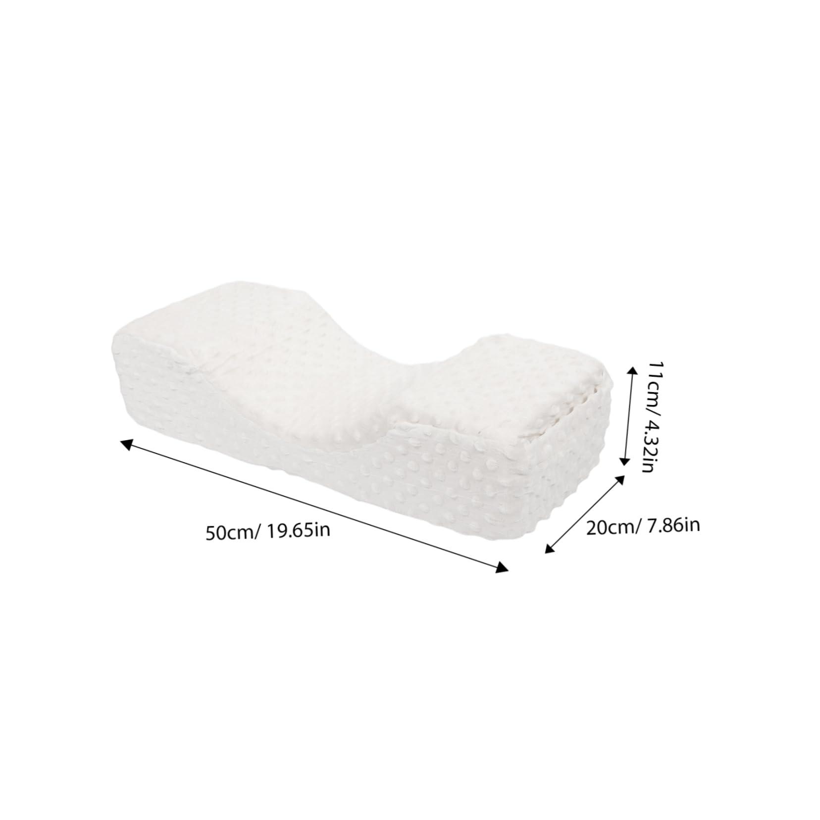 OSOLADY OSOLADY Eyelash Extension Pillow Lash Extension Neck Support Sofa Bed Sleep Pillow Eyelash Neck Pillow Low Profile Pillow U-Shaped Nail Pillow Plane Pillow Gel Pillow Lash Bed White Sponge