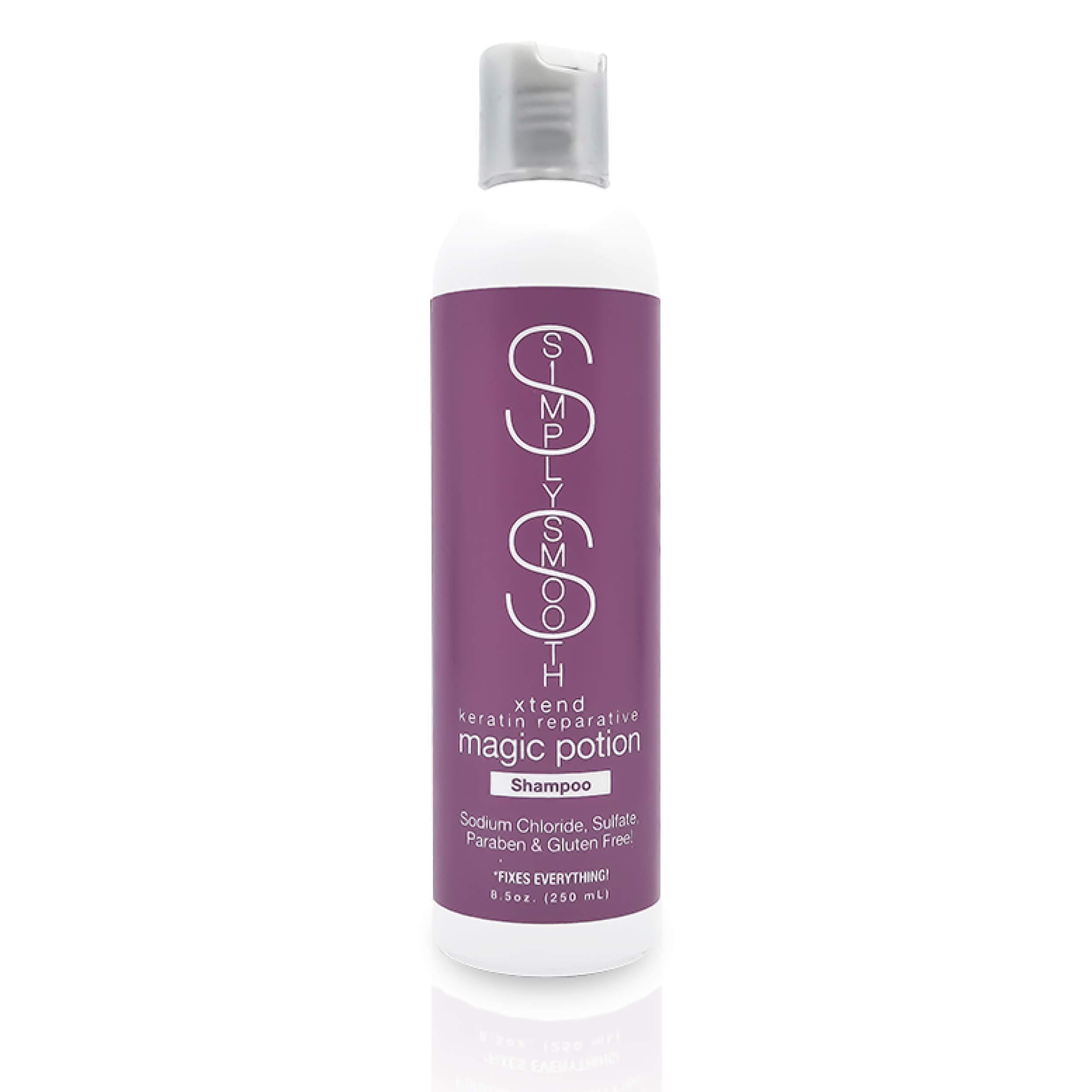 SIMPLY SMOOTH Simply Smooth Keratin Reparative Magic Potion Shampoo and Conditioner - Collagen Soothing Daily Haircare for All Hair Types with Anti-Breakage Benefits, 8.5 Oz