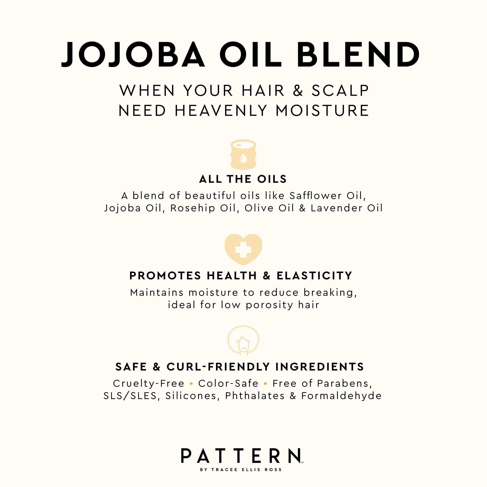 PATTERN PATTERN Beauty by Tracee Ellis Ross Jojoba Hair Serum, 3.9 Fl Oz, Safflower, Jojoba, Rosehip, Olive & Lavender Oils, Lightweight Moisture Boost for Hair and Scalp