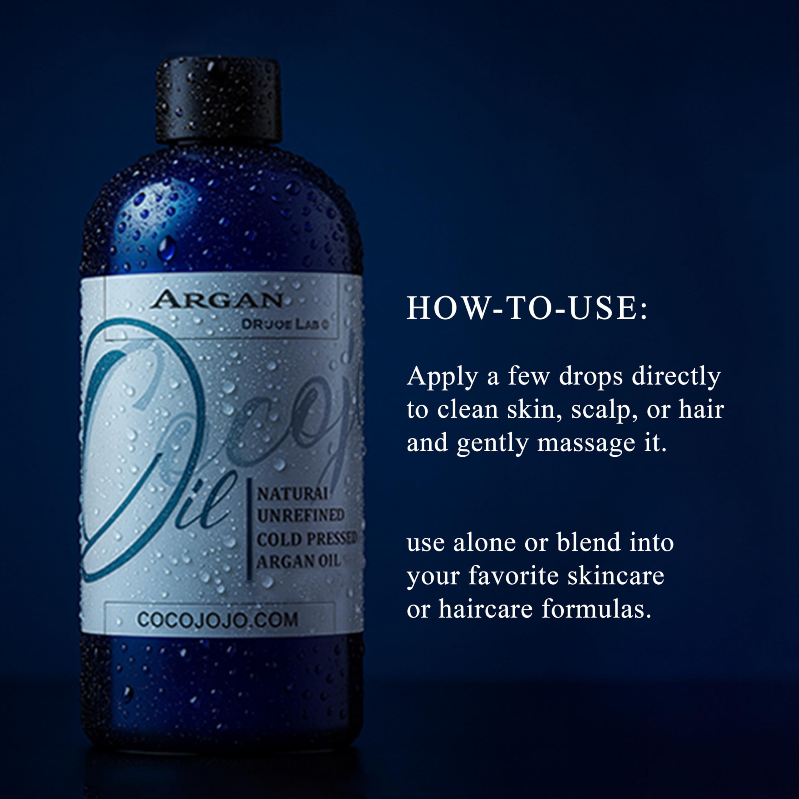 Dr Joe Lab Dr Joe Lab Argan Nut Oil 32 oz Pure Natural Moroccan Argon Nut Unrefined Cold Pressed Extra Virgin - for Hair Skin Body Nail and Beard - Moisturizing, Soothing, Hydrating, & Nourishing Marrakesh Oil