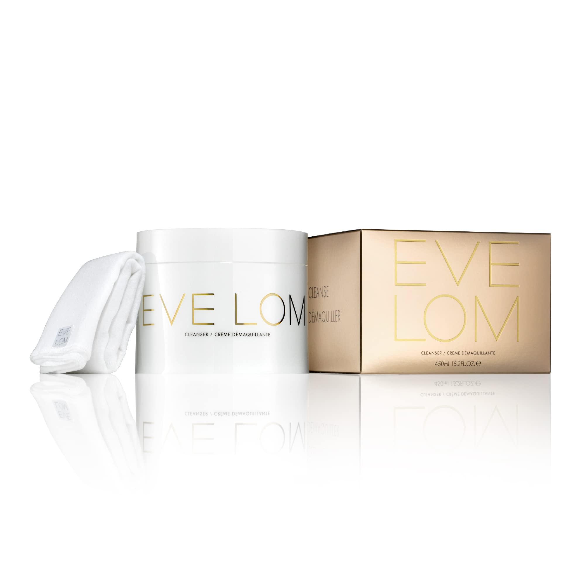 EVE LOM EVE LOM The Original Balm Cleanser - Facial Cleansing Balm - 5-in-1 Facial Cleanser & Muslin Cloth - Deep Cleansing & Gentle Exfoliation, Hydrating Skin Benefits, Removes Waterproof Make-Up - 450 ml