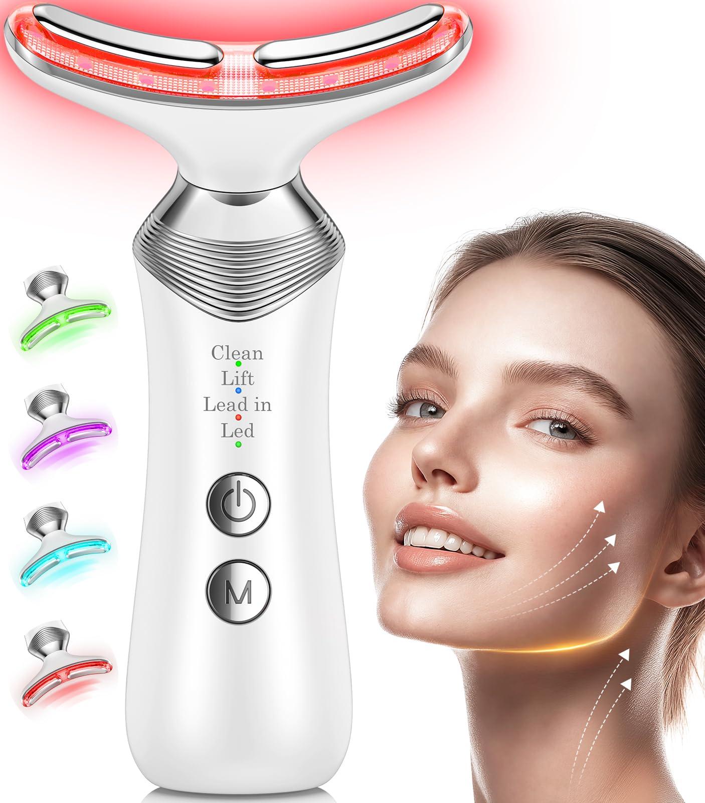 YUMAID YUMAID Facial Massager Red-Light-Therapy-for-Face, LED Light Therapy Device, Face Tool for Skin Care