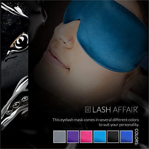 Lash Affair Lash Affair 3D Eye Mask for Sleeping Eyelash Extensions, Lash Protector Cupped Molded Night Sleep Mask, Contoured Mask Eye Cover, Comfortable and Lightweight, Light Blue