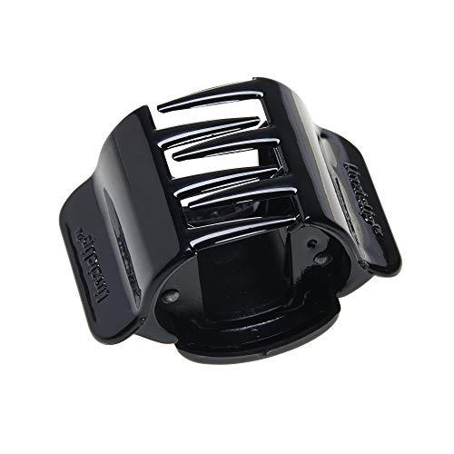 Allure Style Accessories Linziclip Hair Jawclip Midi Black Solid Bundle, 2-Pack