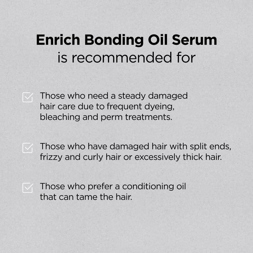 AYUNCHE AYUNCHE Enrich Bonding Oil Serum | Hair Repair Serum | Damaged Hair | anti-frizzle | Hair split end repair | Korea Salon Brand