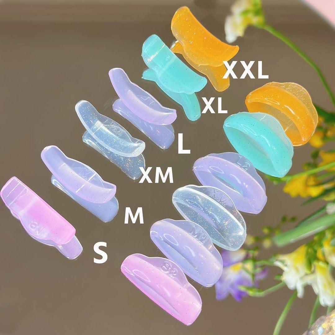 Liber Beauty Lash Lift Shield C Curl 5 Size Lash Lift Lamination Pad, Rapid 5 Minute Eyelash Lifting Shields Make Eyes Voluminous Flexible C curl Pads Extreme Perm Rod 100 Applications