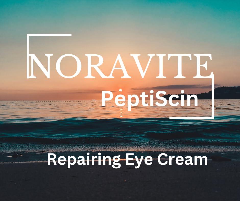 Noravite Noravite PeptiScin - Peptide Eye Cream with Hyaluronic Acid and Escin | Rich Moisturizing Dark Circle Eye Cream | Brightens and Tones - 1.01 Ounce
