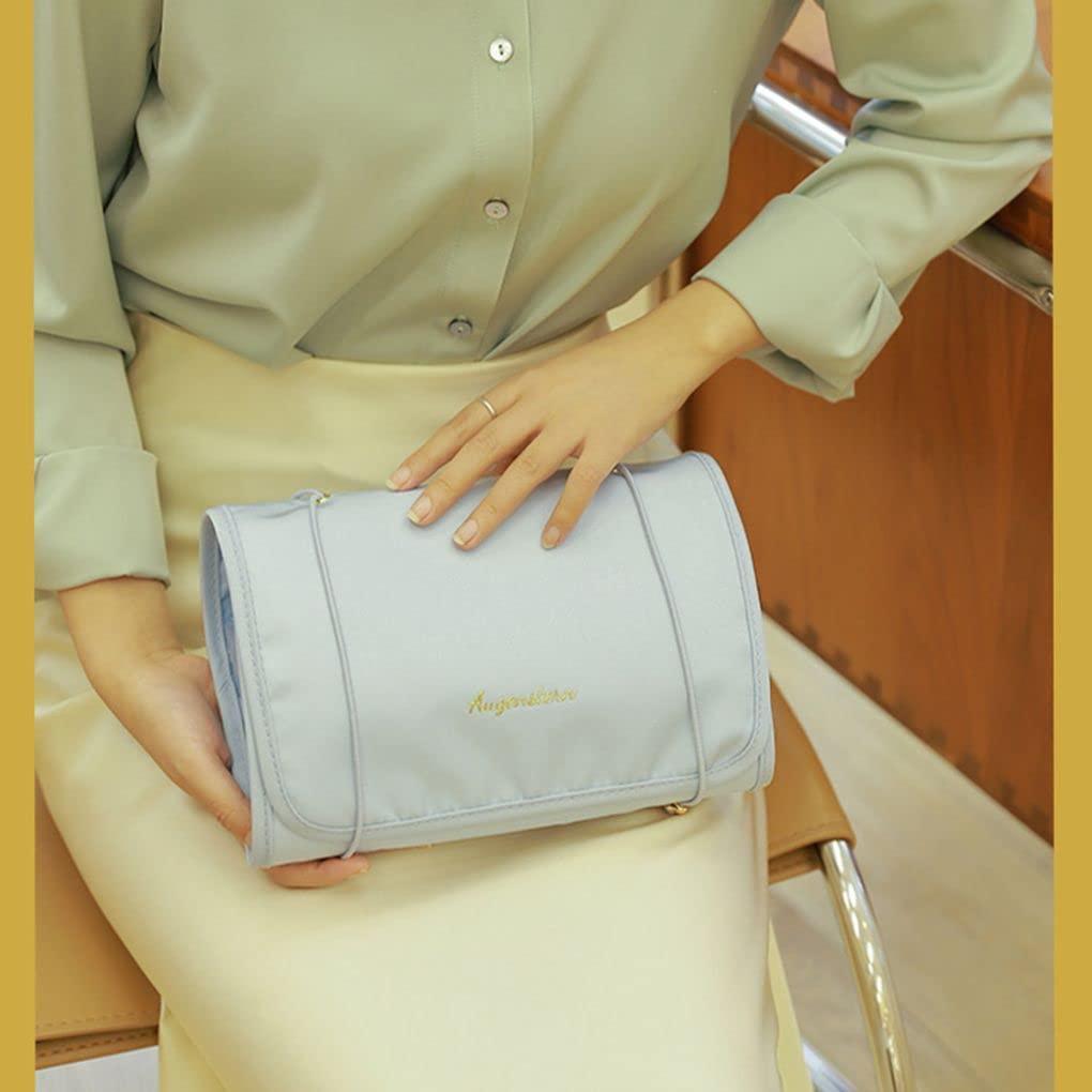 Generic 4-in-1 Hanging Travel Toiletry Bag Organizer, Hanging Travel Toiletry Bag for Travel, Cosmetic Travel Bag, Bathroom Bag, Removable Makeup Bag Foldable Cosmetic Organizer for Shampoo, Toiletries Blue