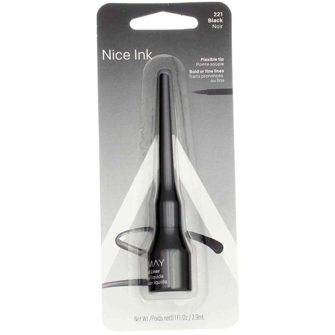 Almay Almay Liquid Eyeliner, Black [221] 0.1 oz (Pack of 5)