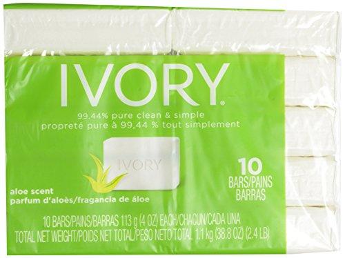 Ivory Ivory Aloe 10-Count: Bath Size Bars 4 Oz Packaging may Vary