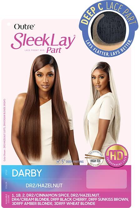 Outre Outre Lace Wigs Sleeklay Part Deep C Lace Part Flat Lace Finish DARBY (DR2/CINSP)