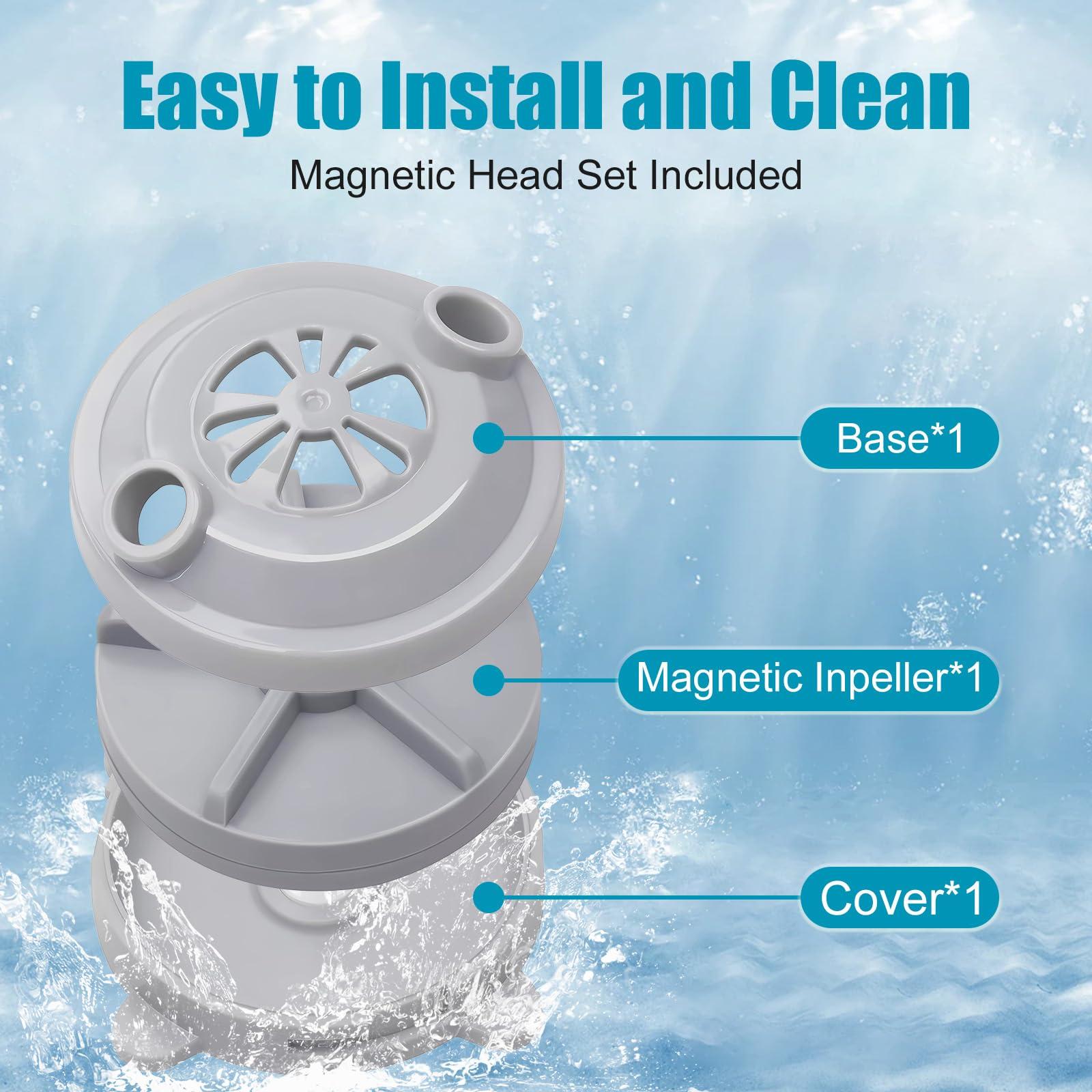 SZHY-LINK SZHY-LINK Replacement Magnetic Jet Motor Head BF-004 Compatible for LURACO Jet Motor Pedicure SPA Chair Part - Pedicure SPA Tubs Contains Propeller and Cover