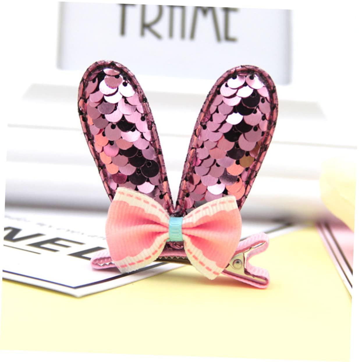 Didiseaon Didiseaon 8 Pcs Infant Hair Accessories Bows for Presents Rabbit Ear Hair Clips Toddler Barrettes Kids Hair Clips for Girls Hair Clip for Kids Cartoon Clip Miss
