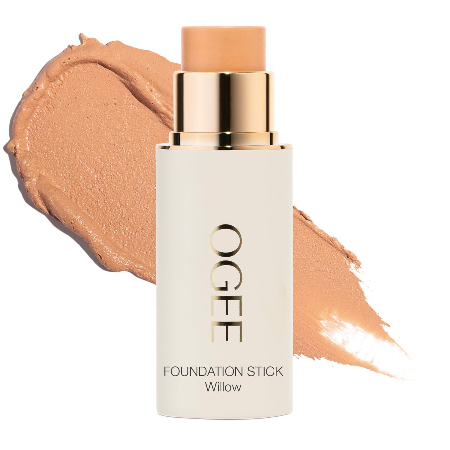 Ogee Ogee Sculpted Complexion Foundation Stick (Willow 3.00C - Medium Light, Peach-Beige Undertones) Full Coverage Foundation Makeup - Instantly Balance & Even Complexion - 70% Organic Ingredients