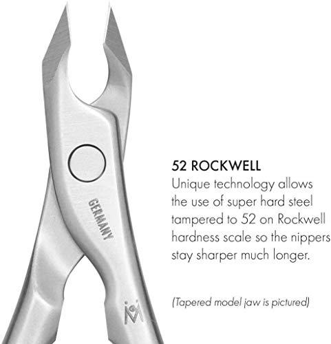 GERmanikure GERMANIKURE 8pc Manicure Set in Leather Case - FINOX Stainless steel tools handmade in Solingen Germany – Professional Nail and Cuticle Care