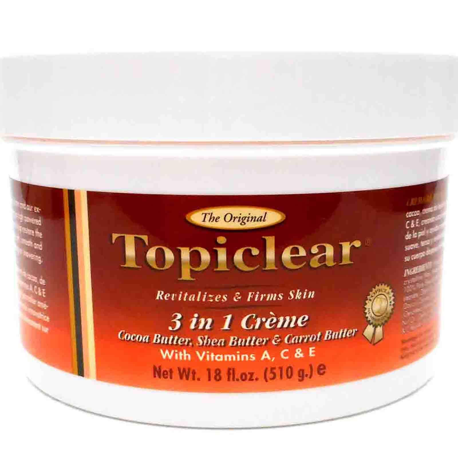 genius.nn Topiclear 3 in 1 Creme Cocoa Butter, Shea Butter, Carrot Butter 18 fl oz