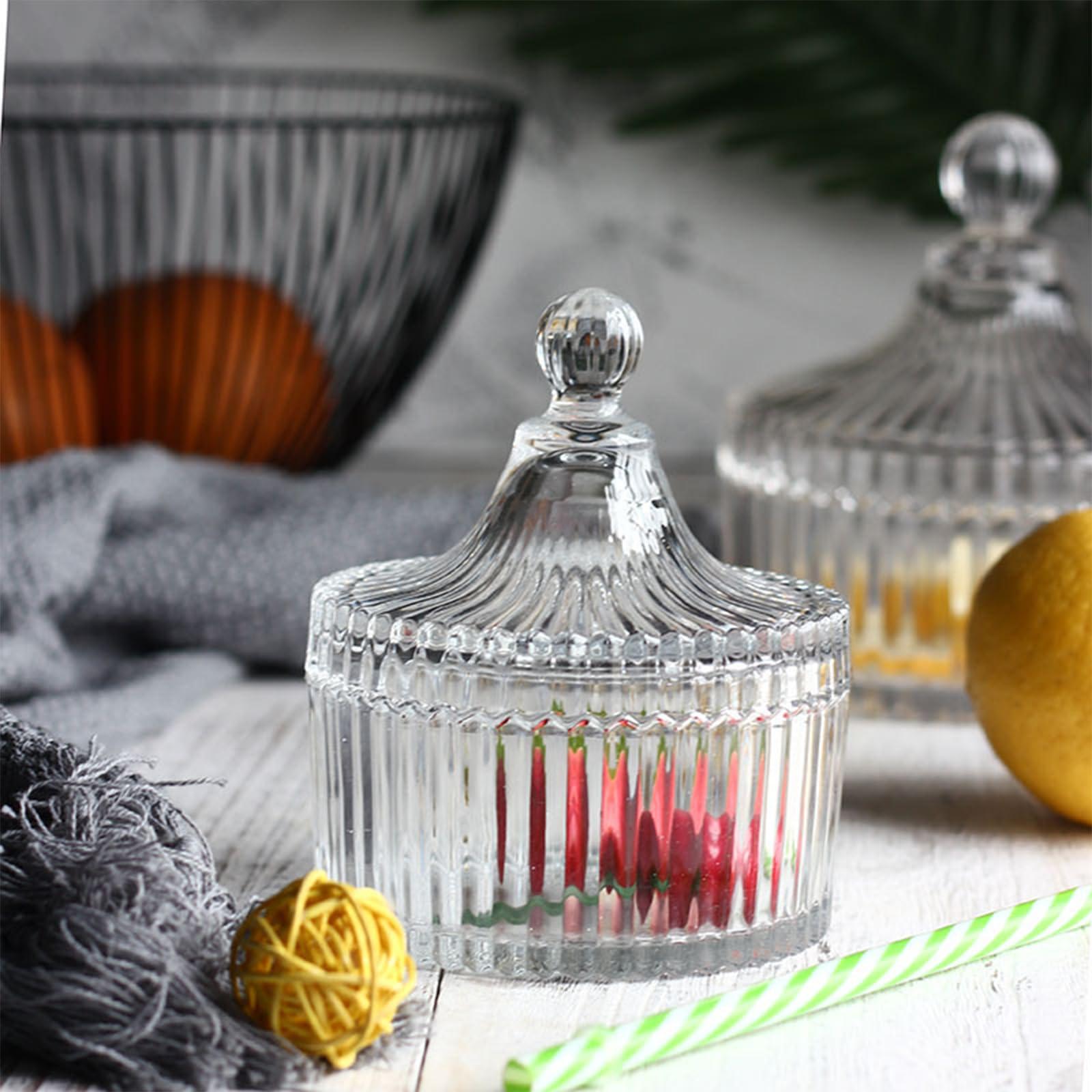 dfgsxifc Dusting Powder Container with Puff For Women, Glass Box for Dust Puff, Dusting Powder Dish and Puff, Powder Applicator with Case for Dusting Powder (C)