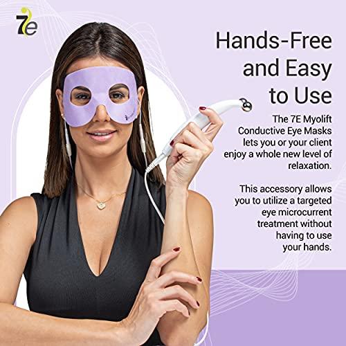 myolift myolift 7E Wellness Conductive Eye Facial Mask Microcurrent Machine - Skin Care Tools for Microcurrent Facial Device - Instant Face Lift, Anti Aging, and Skin Tightening - Up to 10-12 Uses