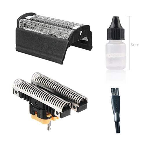 USonline911 Shaver Foil&Cutter w/Rozor Shaver Oil+ Clean Brush for Braun 31S 31B 5000 6000 Series 3 350 360 380 5612 5770 6520
