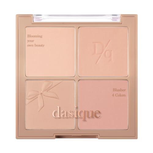 dasique Dasique Blending Mood Cheek #10 Muted Nuts | 4 Blendable Shades in Lighteight Smooth Powder | Vegan | Korean Makeup | Blush