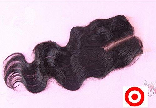 DaJun DaJun Hair 7A Middle Part Lace Closure with 3 Bundles Peruvian Virgin Remy Human Hair Body Wave Natural Color (trademark:DaJun)12"closure+22"24"24"weft