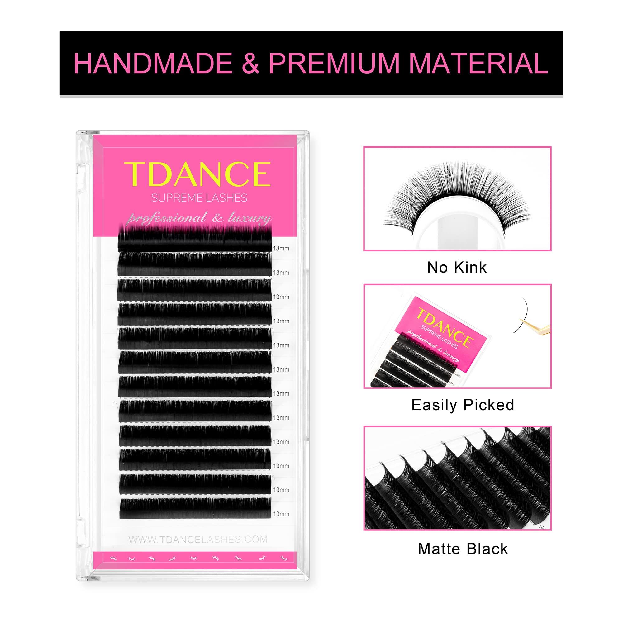 TDANCE TDANCE Classic Lashes D Curl 0.05mm Thickness 14-19mm + YY Eyelash Extensions C Curl 0.07mm Thickness 8-15mm