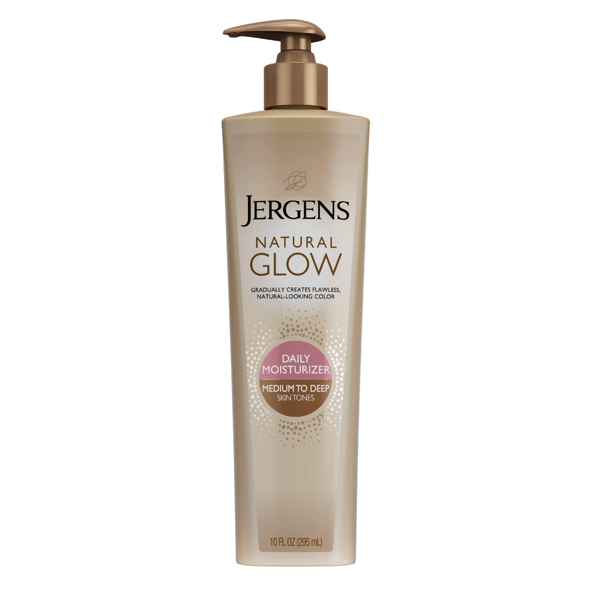 Jergens Jergens Natural Glow 3-Day Self Tanner for Medium to Deep Skin Tone, Sunless Tanning Moisturizer & Natural Glow Instant Sun Sunless Tanning Moisturizer + Bronzer, Self Tanner, Deep Bronze