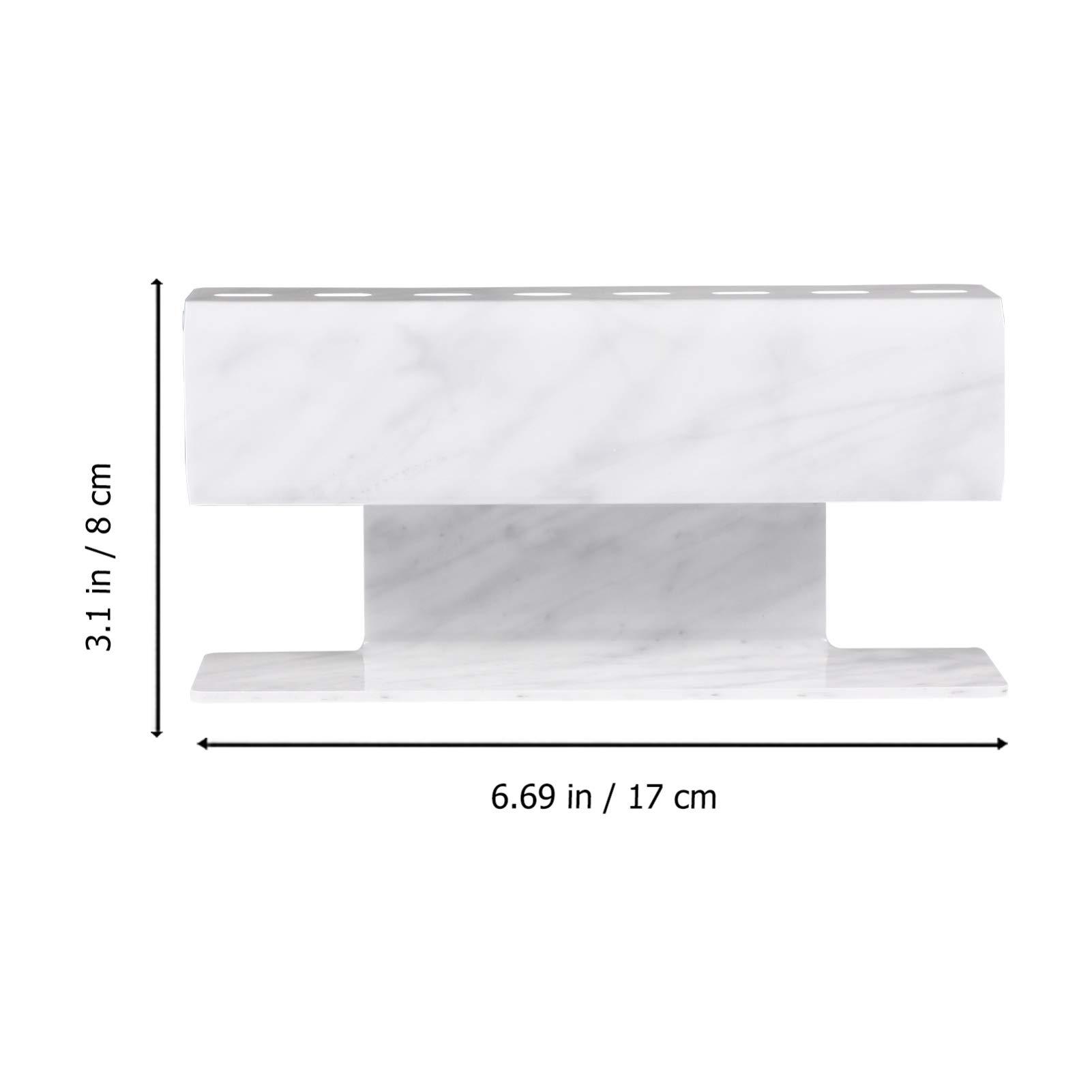 Beaupretty Beaupretty Eyelash Extension Supplies Eyelash Extension Supplies Holder, Display Stand Display Stand Storage Rack for Eyelash Extensions Tools (8 Holes, Marble) Lash Lash