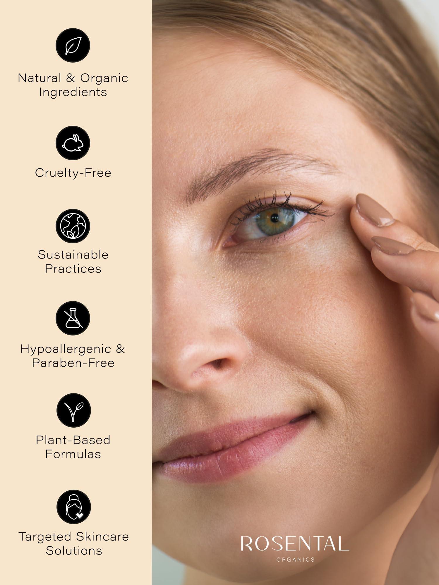 Rosental Rosental Organics Vitamin C Serum with Caffeine (30ml) - Hydrating Facial Serum - Against dark pigment spots and acne scars - Wrinkles - Brightening facial care - Natural Cosmetics - Made in Germany