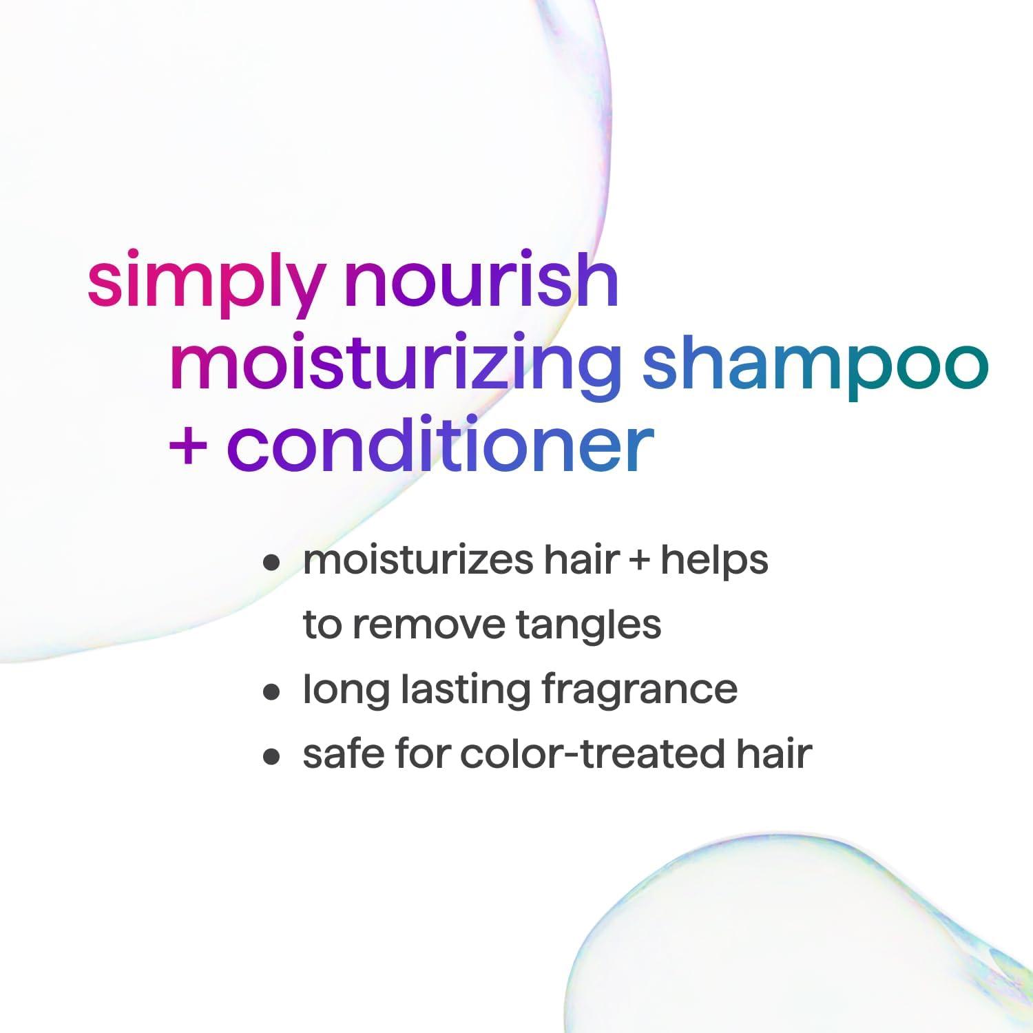 Method Method Moisturizing Shampoo, Simply Nourish with Shea Butter, Coconut, and Rice Milk Scent Notes, Paraben and Sulfate Free, 14 oz (Pack of 3)