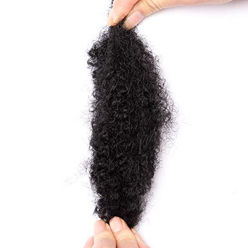 Originea Beauty Originea 6 Inch 150g Afro Kinkys Bulk Human Hair for Dreadlocks Making, Repairing and Extending,100% Afro Kinky Curly Human Hair Bulk Can be Dyed and Bleached Including Free Crochet Hooks and Comb