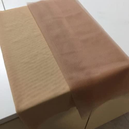 Trodalo Fake Scalp Method DIY Materials 1/2 Yard Wig Cap Net lace frontal Wigs Making Sewing Base Foundation Hairnets Accessories Lace Caps (lighter Skin)