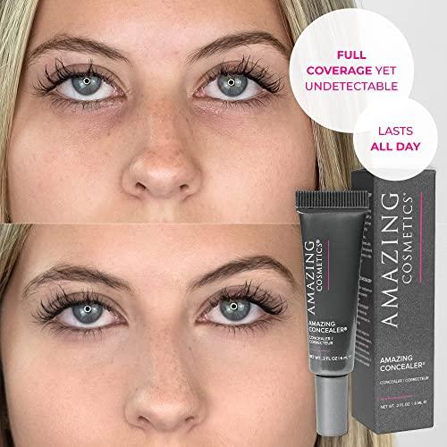 AmazingCosmetics AmazingCosmetics Amazing Concealer, multipurpose full coverage concealer 0.2 oz, Ivory
