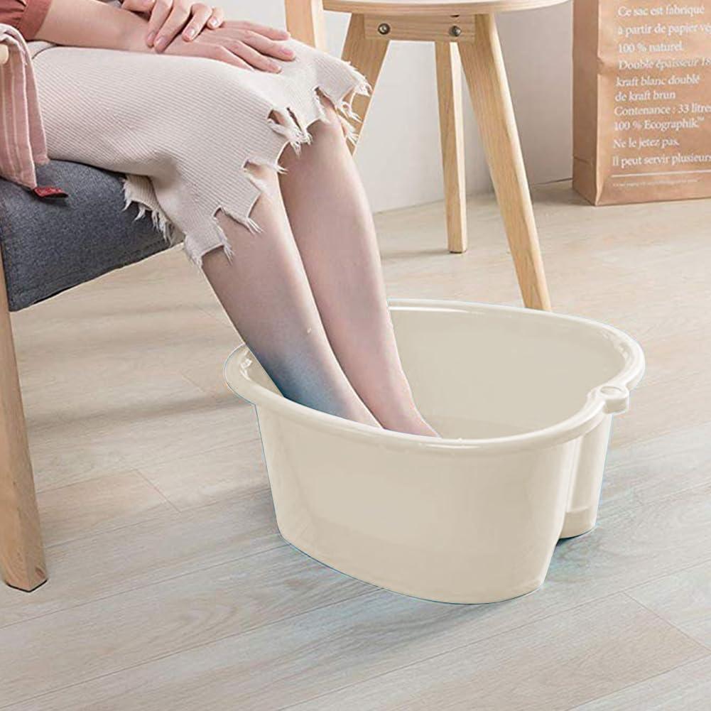 Chpbolly Chpbolly Foot Soaking Tub,Large Size Sturdy Soaking Feet Bucket Massager Tub Exfoliation,Callus Foot Spa Bath Bucket for Women and Men (White)