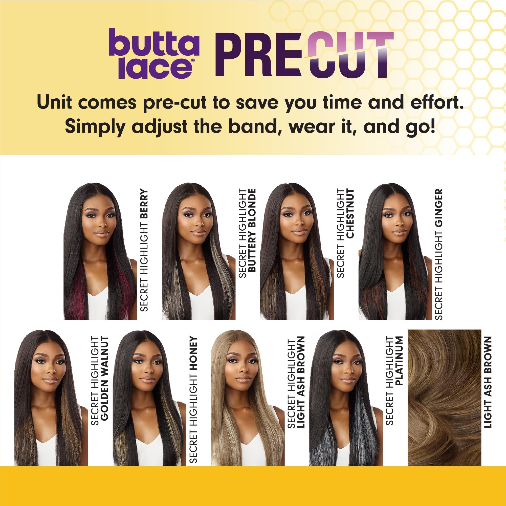 Sensationnel Sensationnel Butta lace precut wigs - unit 1 glueless extra wide 5 inch deep parting synthetic pre tweezed smaller knot hairline (SH/HONEY)