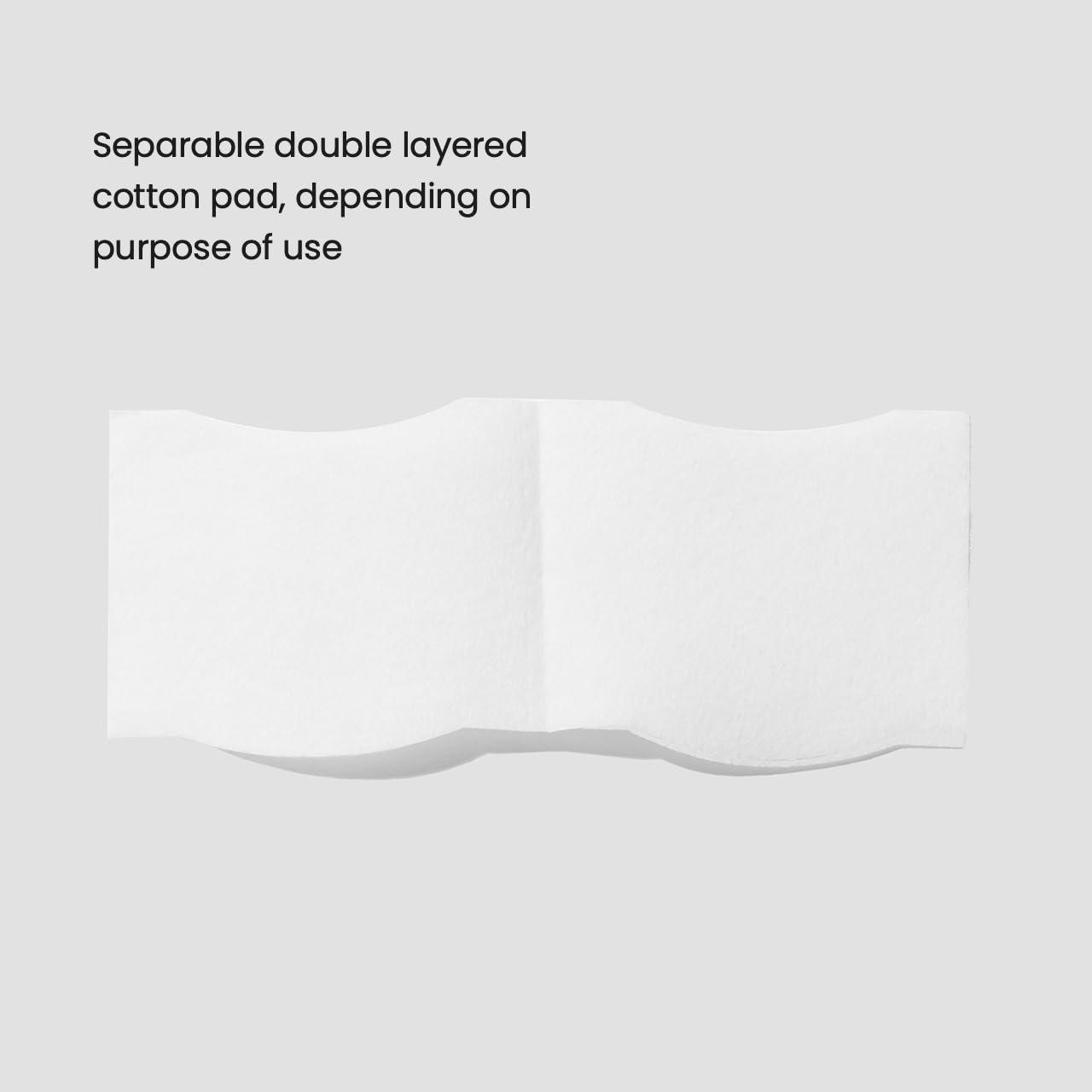 BIODANCE Biodance Cotten Pads, Soft and Thin Square Cotton Pads for Face Toner, Makeup Remover and Facial Cleansing | 50 x 2 Sheets