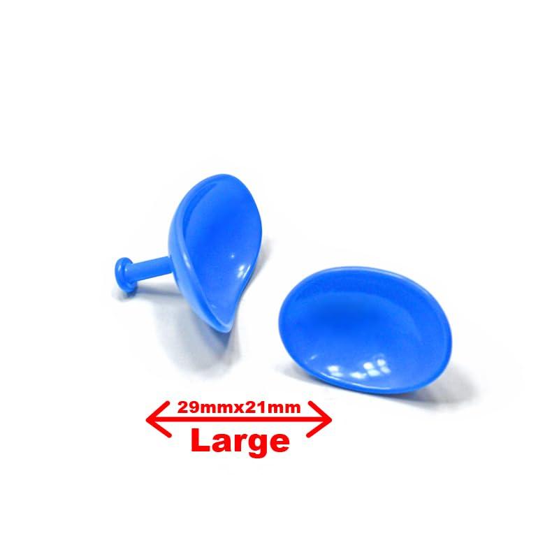 Medfort-Instruments Medfort-Instruments Stainless Steel Corneal Eye Shield Protector, 29mm X 21mm (Large), Coated, Set of 2