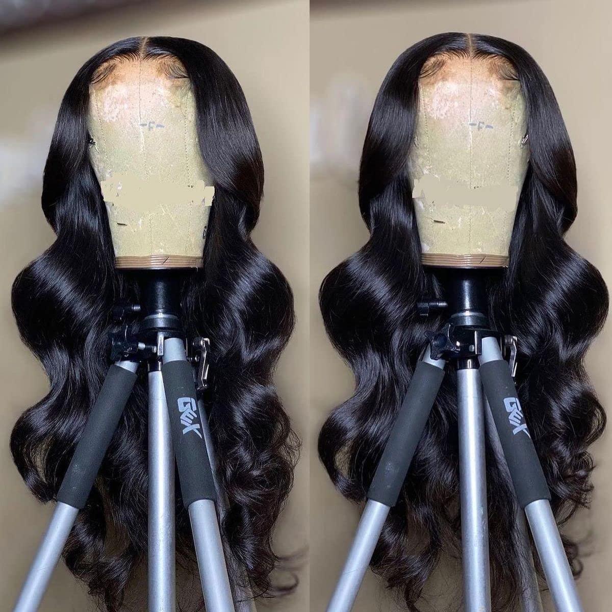 VRZ Body Wave Human Hair Lace Front Wig | Top Closure Wig | lace Frontal wigs | 360 Lace Wigs for Women 180% Density Transparent Lace Wigs (28 inches, 13X6 FRONTAL LACE WIG)