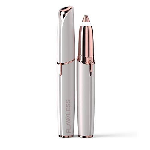 Finishing Touch Finishing Touch Flawless Brows Eyebrow Hair Remover Electric Razor for Women with LED Light for Instant and Painless Hair Removal (White)
