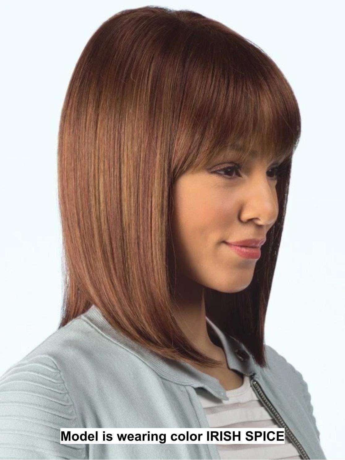 Amore & Christy's Wigs Bundle - 5 Items: Tatum Wig by Amore, Christy\'s Wigs Q & A Booklet, 2oz Travel Size Wig Shampoo, Wig Cap & Wide Tooth Comb - Color: GINGER BROWN