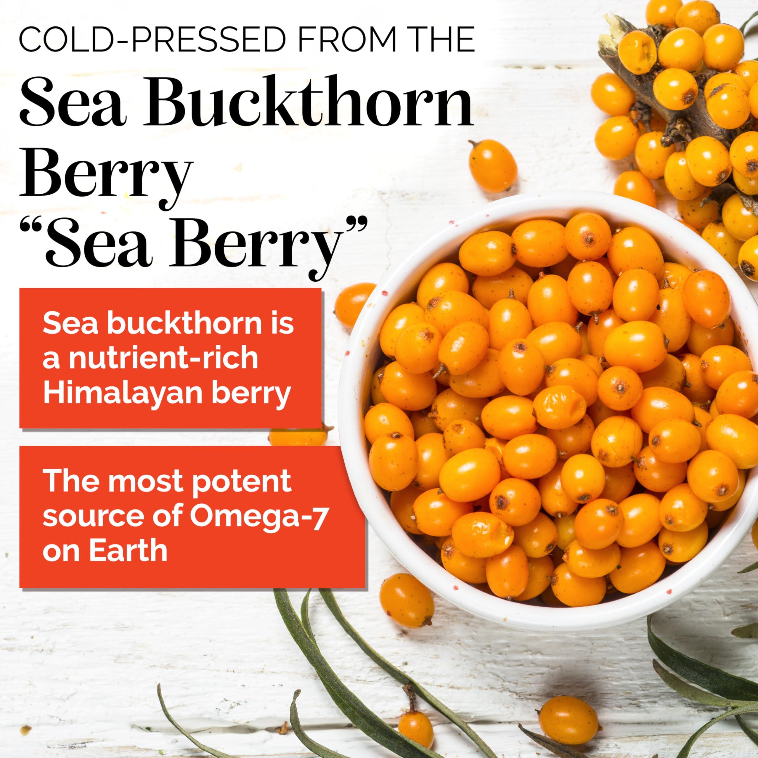 sibu sibu Premium Himalayan Omega 7 Sea Buckthorn Fruit Oil, 2 oz