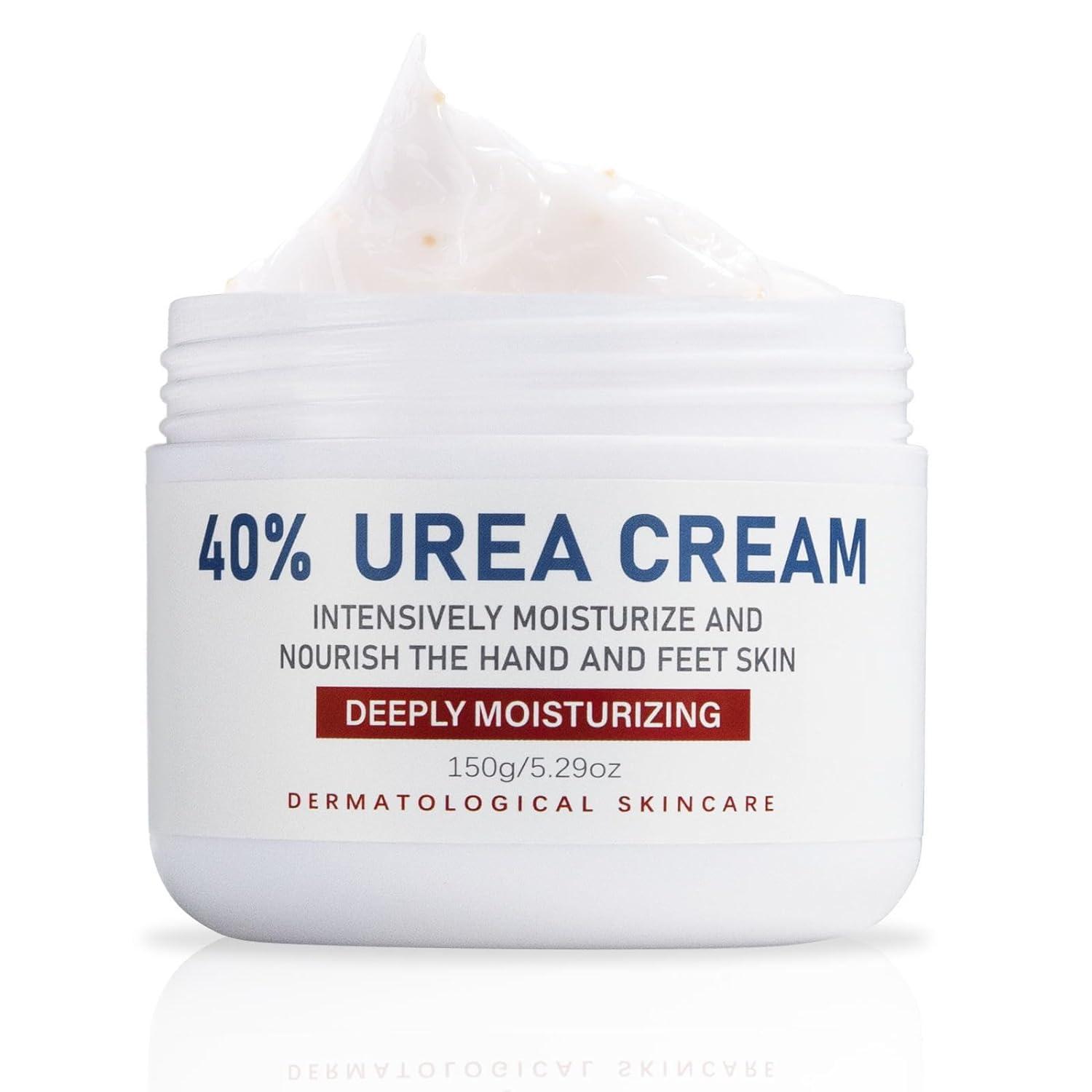BERVEAL BERVEAL Urea Cream, 40 percent Foot Care Lotion for Cracked Heels,Cracked Heels, Ultra,Rough, Dry, Calloused Feet,Softening Rough skin on feet 5.29 fl.oz for All Skin