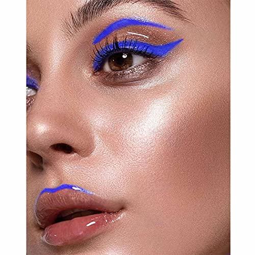 Edanta Edanta Matte Eyeliner Stamp Highly Pigmented Eye Liner Waterproof Sweatproof Eyeliners Long Lasting Sparkling Eyes Makeup for Party Cosplay Prom Pack of 1 (Z-Blue)