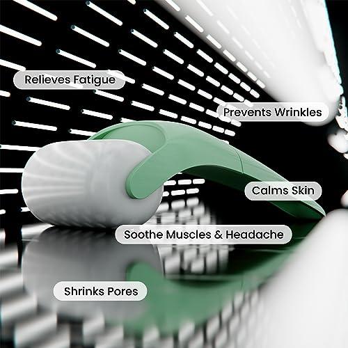 ROSELYNBOUTIQUE ROSELYNBOUTIQUE Ice Roller for Face Wrinkles Fine Lines Puffiness Stick Massager Facial Skin Care Tools Self Care Gifts for Men Women (Green)