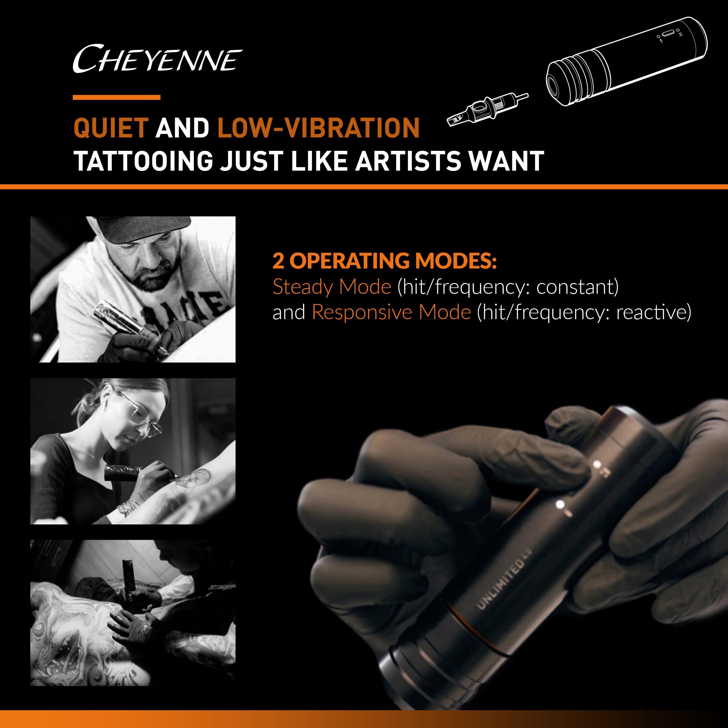 Cheyenne Cheyenne Sol Nova Unlimited Pen Tattoo Machine, Lightweight Adjustable Equipment for Tattooing, Professional Permanent Tattoo Supplies, 2.5mm Stroke Length, Black