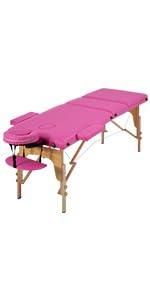 PayLessHere PayLessHere Massage Bed Portable Massage Table 24 inche Wide Lash Bed 3 Folding Heigh Adjustable Spa Table with Non-Woven Bag for Spa Footmassage Facial CareSpa Tattoo
