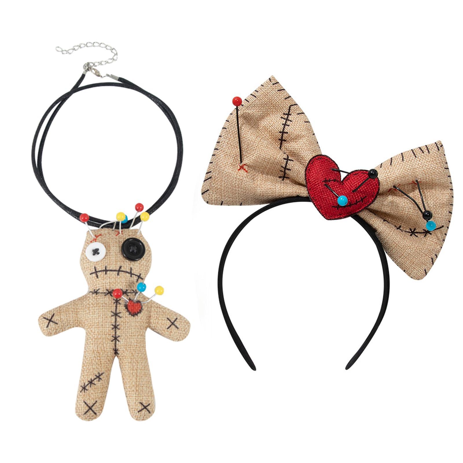 JSGHGDF JSGHGDF Masquerades Costume Bows Headband Necklace Adult Theme Party Subcultures Hairhoo