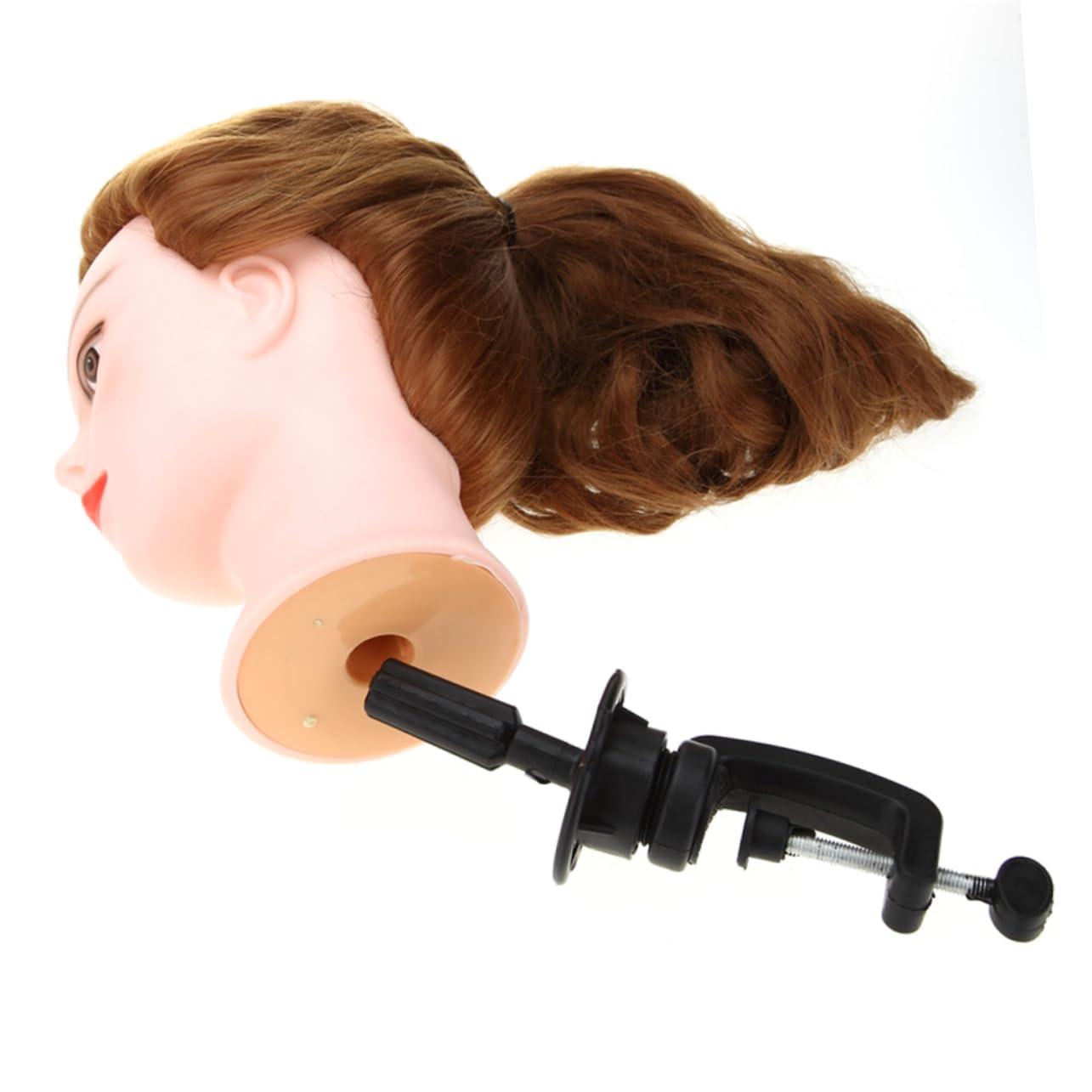 SOESFOUFU SOESFOUFU Sturdy Mannequin Head Stand Tripod Wig Holder for Hairdresser Practice Training Mannequin Head Random Style