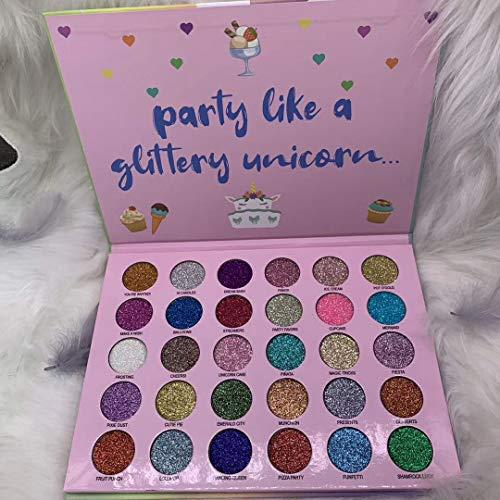 Abelyn Abelyn Long Lasting Glitter Eyeshadow Palette Makeup 30 Colors High Pigment Shining Shimmer Eye Pressed Powder Cosmetics Beauty Party