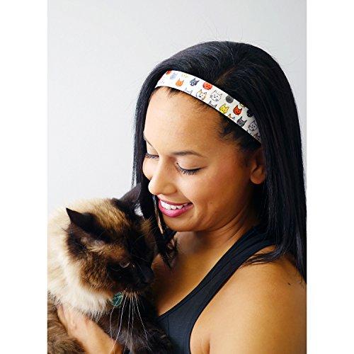 Sweaty Bands Sweaty Bands Womens Girls Headband - Non-Slip Velvet-Lined Athletic Hairband - Smitten Kitten